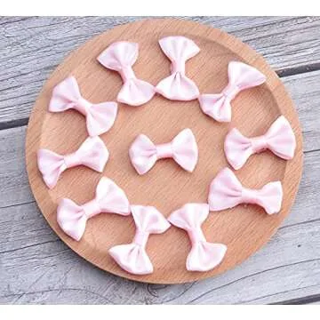 Sowaka Mini Satin Bows - 50 Pcs for DIY Crafting