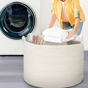 Large Blanket Basket for Stylish Home Organization