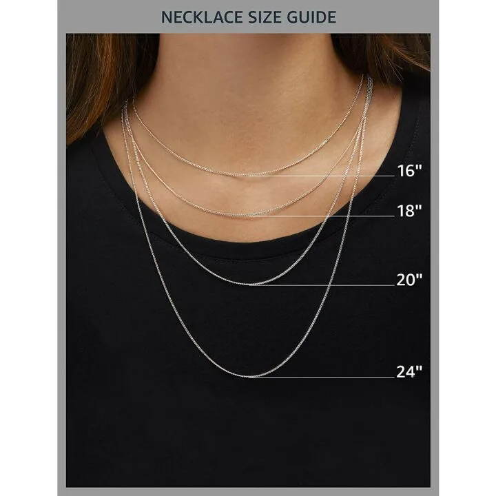 Silver Birthstone Pendant Necklace - Amazon Essentials