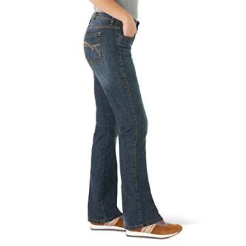 Wrangler Aura Mid Rise Boot Cut Jeans for Women