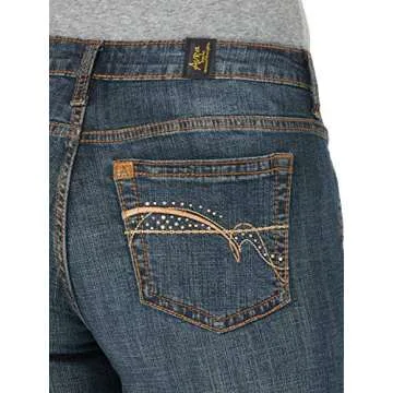 Wrangler Aura Mid Rise Boot Cut Jeans for Women