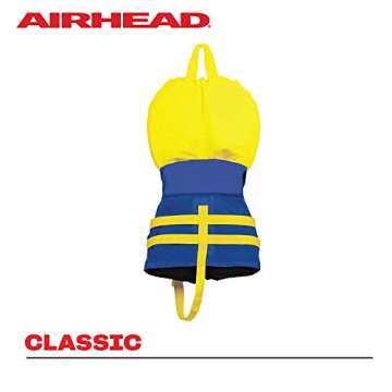 Airhead Infant General All Purpose Life Jacket for Infants under 30lbs, US Coast Guard Approved, Blue