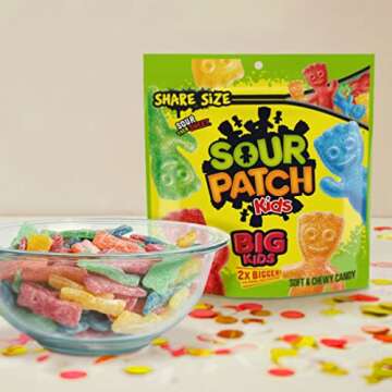 SOUR PATCH KIDS Big Kids Soft & Chewy Candy, Share Size, 12 oz