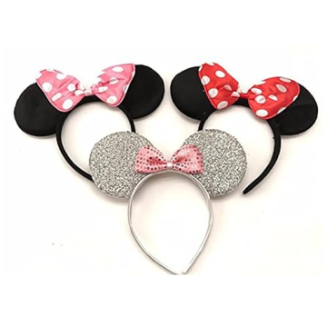 3 Minnie Mouse Headbands Ideal for All Ages and Occasions