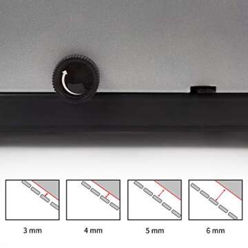 Rayson SD-1501A21 Binding Machine with Combs Set - 21 Hole / 200 Sheets Comb Binder for Punching or Binding