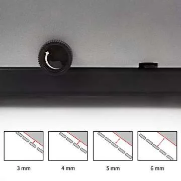 Rayson SD-1501A21 Binding Machine with Combs Set - 21 Hole / 200 Sheets Comb Binder for Punching or Binding