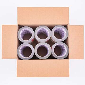 I GO Clear Packing Tape, Packaging Tape Refills for Shipping Moving Box Mailing Storage Sealing, 1.88" Width x 54.68 yd. Length, 2.95" Core, Clear, 2.64 mils/0.067 mm Thick (18 Rolls per Pack)
