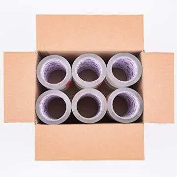 I GO Clear Packing Tape, Packaging Tape Refills for Shipping Moving Box Mailing Storage Sealing, 1.88" Width x 54.68 yd. Length, 2.95" Core, Clear, 2.64 mils/0.067 mm Thick (18 Rolls per Pack)