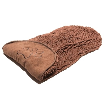 Fast Drying Dog Towel with Pockets - Machine Washable