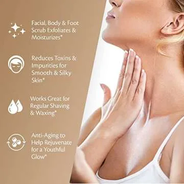 Brown Sugar Scrub for Smooth Skin with Collagen & Stem Cells