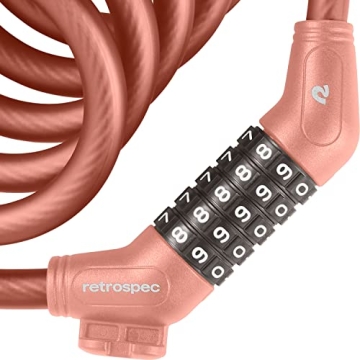 Retrospec Grizzly Plus Cable Bike Lock - Heavy Duty Security