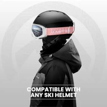 OutdoorMaster OTG Ski Goggles - Over Glasses Ski/Snowboard Goggles for Men, Women & Youth - 100% UV Protection (White Frame + VLT 11.5% Grey Lens)