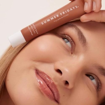 Summer Fridays Lip Butter Balm - Conditioning Lip Mask and Lip Balm for Instant Moisture, Shine and Hydration - Sheer-Tinted, Soothing Lip Care - Iced Coffee (0.5 oz)