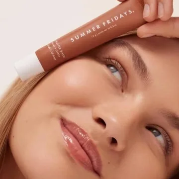 Summer Fridays Lip Butter Balm - Conditioning Lip Mask and Lip Balm for Instant Moisture, Shine and Hydration - Sheer-Tinted, Soothing Lip Care - Iced Coffee (0.5 oz)