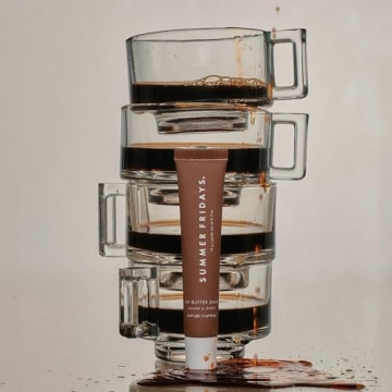 Summer Fridays Lip Butter Balm - Conditioning Lip Mask and Lip Balm for Instant Moisture, Shine and Hydration - Sheer-Tinted, Soothing Lip Care - Iced Coffee (0.5 oz)