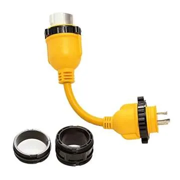 Camco PowerGrip 12" Electrical Adapter for RVs and Boats