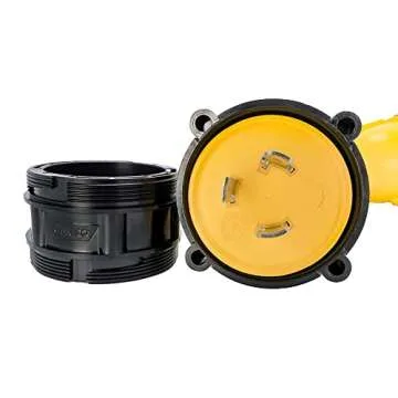 Camco PowerGrip 12" Electrical Adapter for RVs and Boats