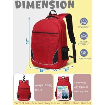 BLUEFAIRY Kids Backpack for Boys Kindergarten Primary School Bags Elementary Preschool Bookbags Back...