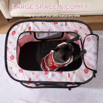 Portable Foldable Pet Playpen for Dogs Cats Rabbits