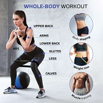 Booty Bands, Fitness Resistance Bands for Working Out, Exercise Bands for Physical Therapy, Leg Exercise Bands Resistance, Stretch Bands for Exercise with 2 Workout E-Books, Workout Bands, Set of 5