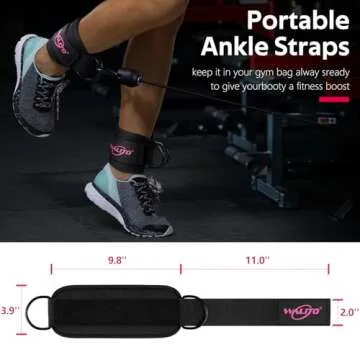 WALITO Gym Ankle Straps - Comfort & Performance for Women