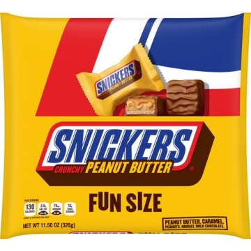 Snickers Crunchy Peanut Butter Fun Size Bars 11.5 Oz
