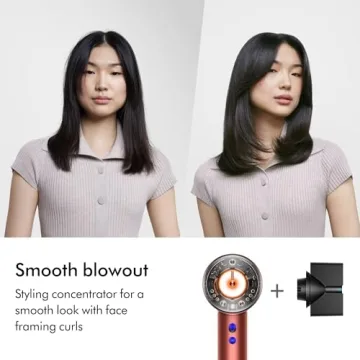 Dyson Special edition Supersonic Nural™ hair dryer in Strawberry bronze and blush pink designed Presentation