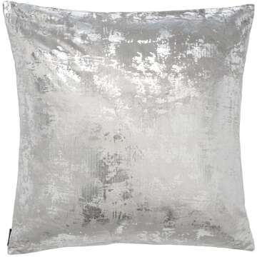 SAFAVIEH Edmee Metallic Throw Pillow, Light Grey/Silver