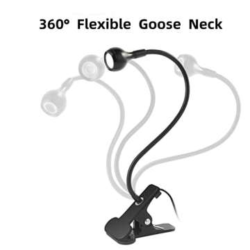 Lishumei UV Nail Lamp - Perfect UV Light for Gel Nails with Gooseneck Clamp