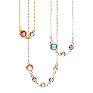 Custom Birthstone Necklace for Women, Personalized Gifts for Grandma Christmas Gift for Mom Necklace...