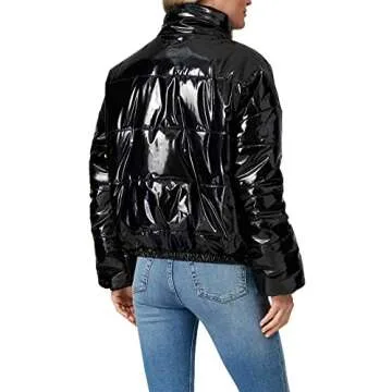 RTR NOW Pre-Loved Shiny Black Puffer Jacket for Women