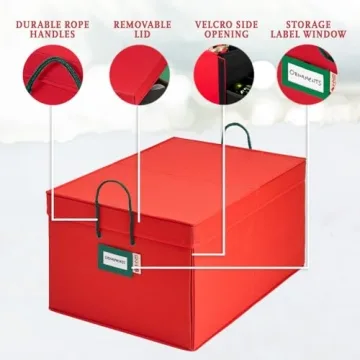 HOLDN’ STORAGE Christmas Ornament Box for 72 Ornaments