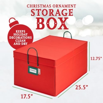 HOLDN’ STORAGE Christmas Ornament Box for 72 Ornaments