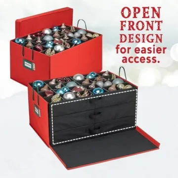 HOLDN’ STORAGE Christmas Ornament Box for 72 Ornaments
