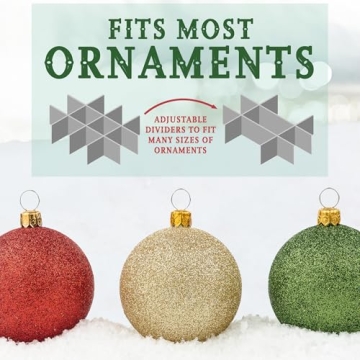 HOLDN’ STORAGE Christmas Ornament Box for 72 Ornaments