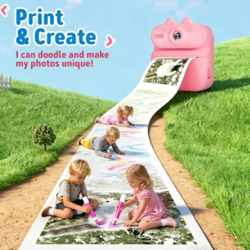 Gleeglee Kids Instant Print Camera - Capture and Print Fun!