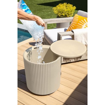 Veradek Outdoor Cooler Side Table for Parties