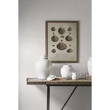 Small Round White Terracotta Cachepot