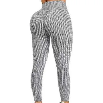 MOSHENGQI Womens Seamless Butt Lift Leggings High Waisted Yoga Pants Ribbed Workout Slimming Tights