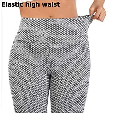 MOSHENGQI Womens Seamless Butt Lift Leggings High Waisted Yoga Pants Ribbed Workout Slimming Tights