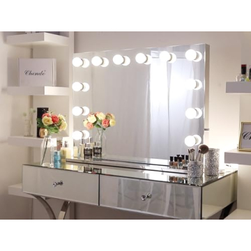 Chende 31.5" Large Lighted Makeup Mirror with Outlet