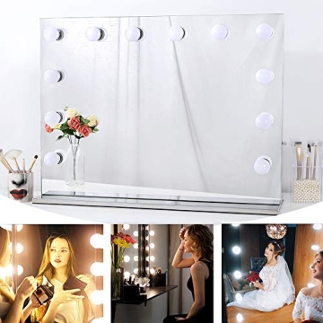 Chende 31.5" Large Lighted Makeup Mirror with Outlet