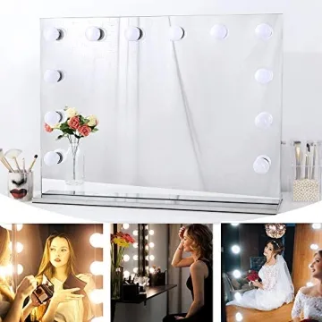 Chende 31.5" Large Lighted Makeup Mirror with Outlet