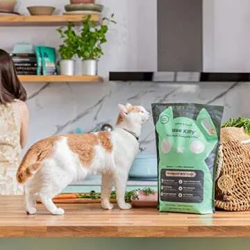 Rufus & Coco Wee Kitty Eco Plant Tofu Cat Litter | Natural Flushable Clumping Cat Litter | Low Track...