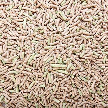 Rufus & Coco Wee Kitty Eco Plant Tofu Cat Litter | Natural Flushable Clumping Cat Litter | Low Tracking Biodegradable Soy Pellets | Super Absorbent Soy Bean Fibres 8.8 lbs