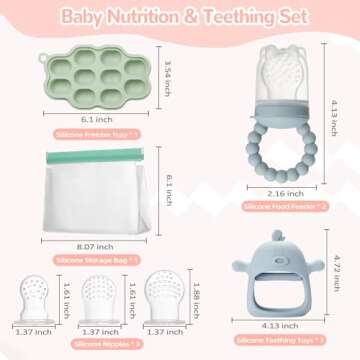 Comprehensive WEST STORY Baby Feeding & Teething Essentials Kit for Infants and Newborns
