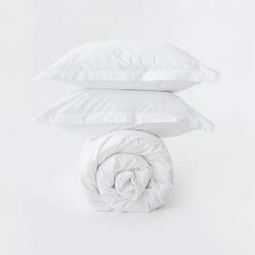 Kotton Culture Queen Size Duvet Cover Set 100% Egyptian Cotton - 600 Thread Count Ultra Soft Premium...