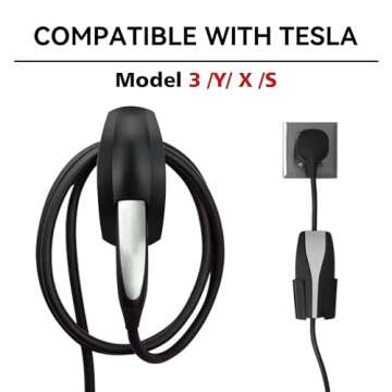 SEVEN SPARTA Tesla Charging Cable Holder with Bracket