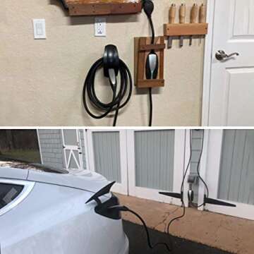 SEVEN SPARTA Tesla Charging Cable Holder with Bracket