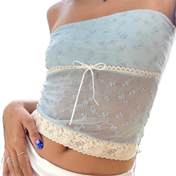 Stylish Amiblvowa Women's Tube Top for Summer Fashion